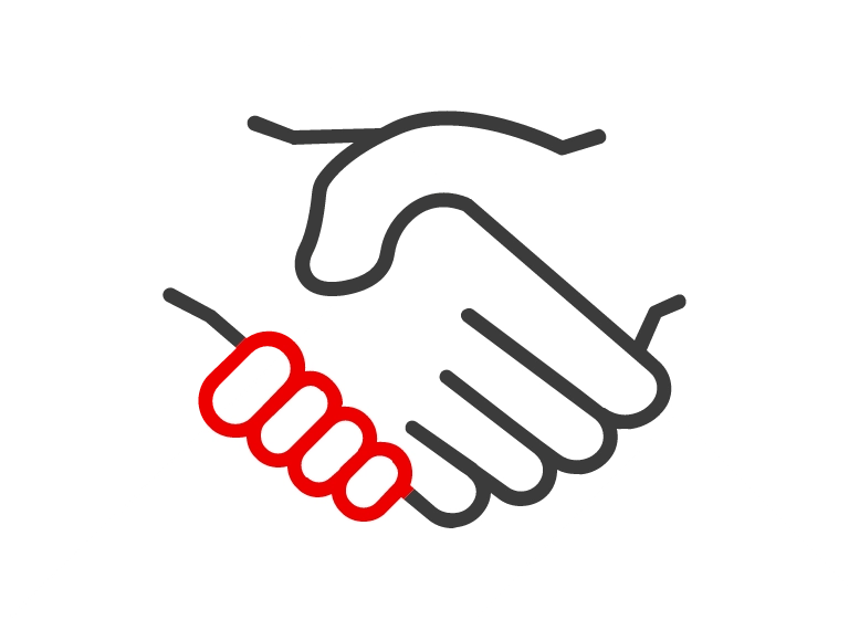 ikona uścisku dłoni